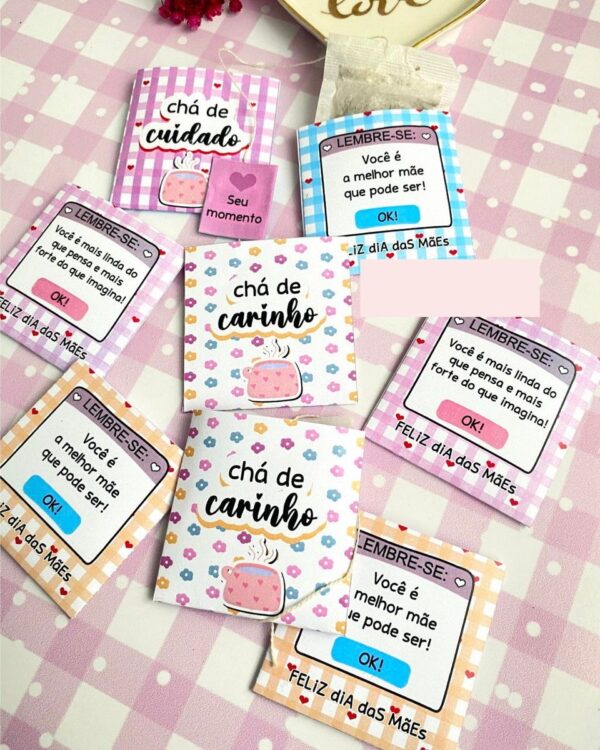 Chá Personalizado Dia das Mães - Png e pdf