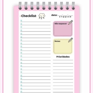 checklist cute arquivo digital planners