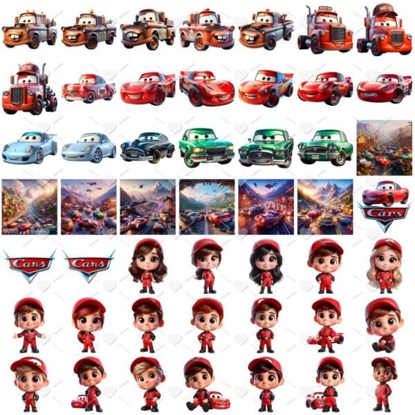 Cliparts Carros Disney Imagens Png 3D Cute Baby Menino