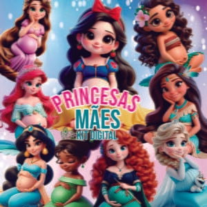 Cliparts Dia das Mães Princesas Disney Png Alta Resolução