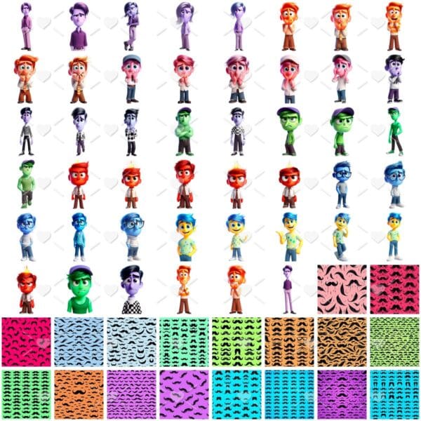 Cliparts Dia dos Pais Emoções Imagens Png 3D Cute Disney
