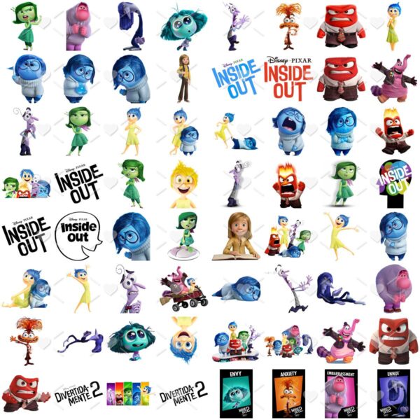 Cliparts Divertida-Mente 2 Kit Digital Png Alta Resolução