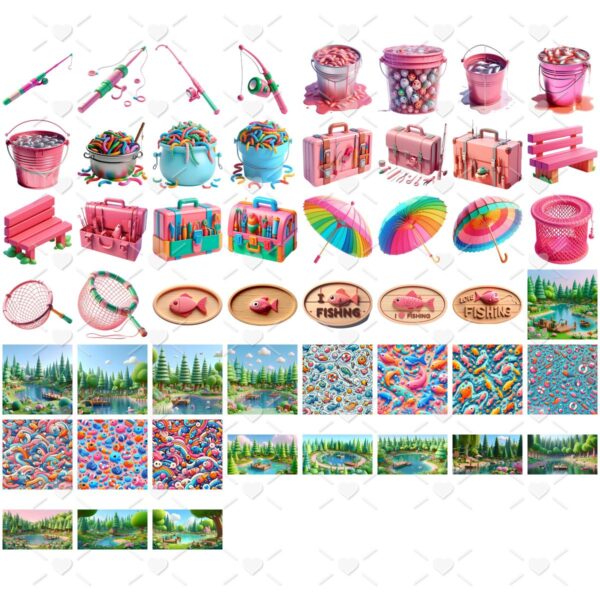 Cliparts Eu Amo Pescar Png Imagens Baby 3d Cute Menina