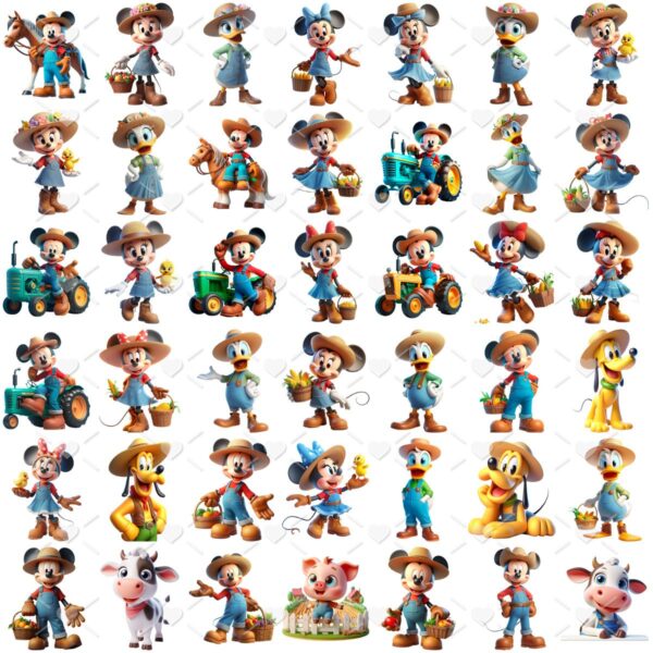 Cliparts Fazendinha Turma Do Mickey Imagens Png 3d Cute Baby 2