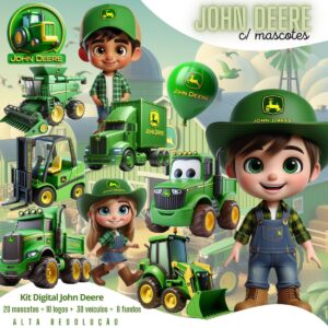 Cliparts John Deere 3D Máquinas Caminhões Agrícolas Png