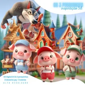Cliparts Os Três Porquinhos Png Menino Ilustrações Imagens