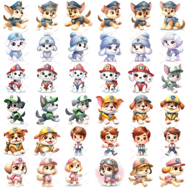 Cliparts Patrulha Canina Aquarela Png Imagens Sem Fundo