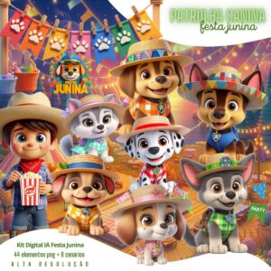 Cliparts Patrulha Canina Festa Junina Png Cachorrinhos 3D