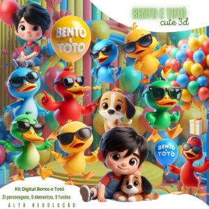 Cliparts Png Bento e Totó Cute Imagens Animaizinhos Fofos