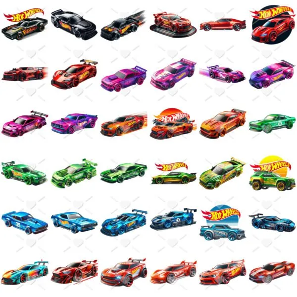 Cliparts Png Hot Wheels Carrinhos + Mascotes Alta Resolução
