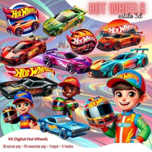 Cliparts Png Hot Wheels Carrinhos + Mascotes Alta Resolução