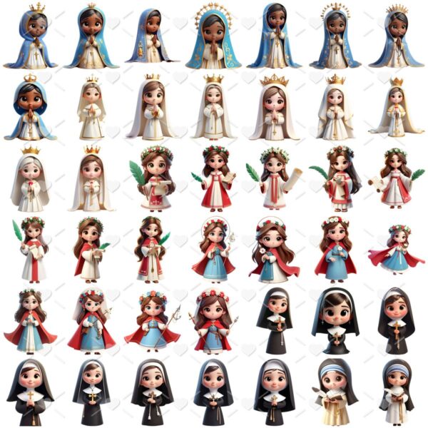 Cliparts Santinhas Católicas Png Imagens Baby 3D Cute