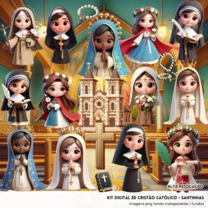 Cliparts Santinhas Católicas Png Imagens Baby 3D Cute