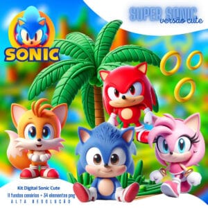 Cliparts Super Sonic Png Imagens Baby 3d Cute 2