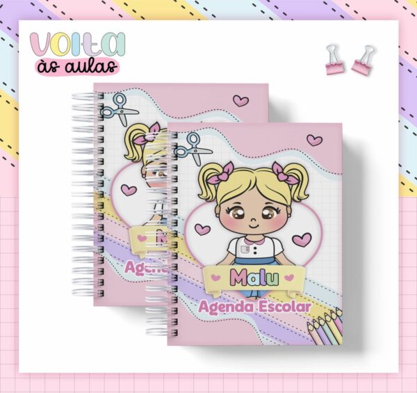 Coleção Agendas A5 Escolar - Arquivo Digital