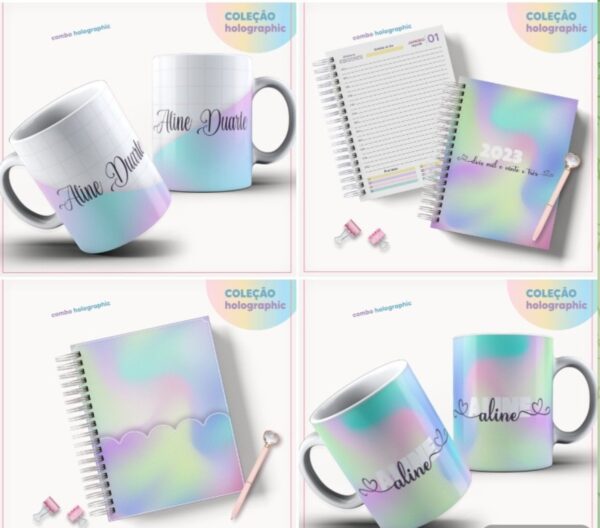 Coleção Agendas Holographic - Datada 2023 - Arquivo Digital