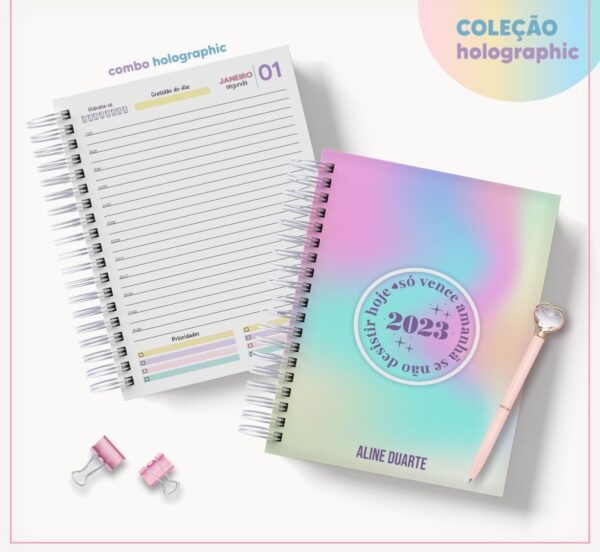 Coleção Agendas Holographic - Datada 2023 - Arquivo Digital - Imagem 3