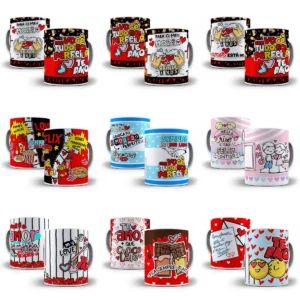 Coleção Arte para Caneca - Dia dos Namorados em Destaque