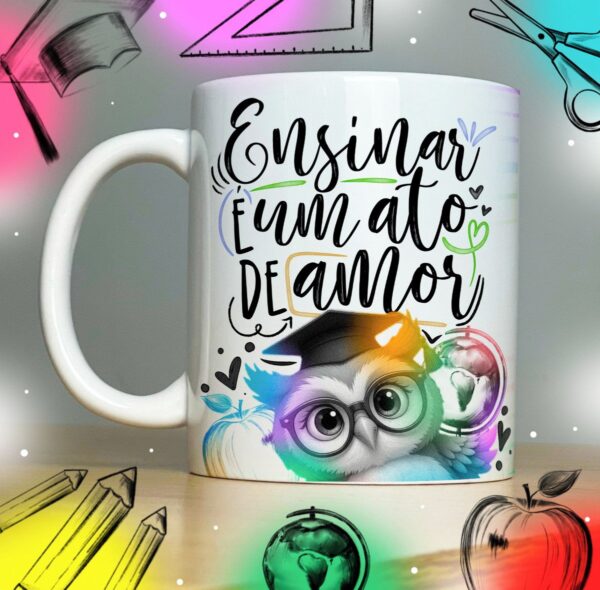 Coleção Artes para Sublimação Caneca Prof - Arquivo Digital