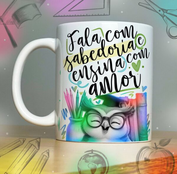 Coleção Artes para Sublimação Caneca Prof - Arquivo Digital - Imagem 2