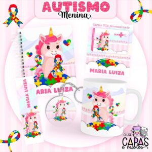 Coleção Encadernação Autismo Menina - Arquivo Digital