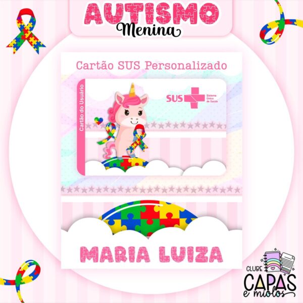 Coleção Encadernação Autismo Menina - Arquivo Digital