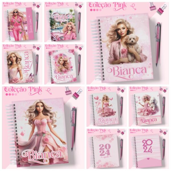 Coleção Encadernação Pink - Arquivo Digital