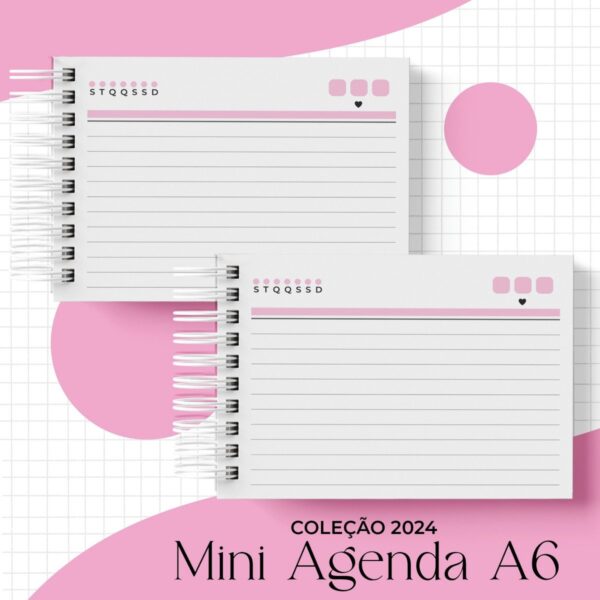 Coleção Mini Agenda A6 - Arquivo Digital