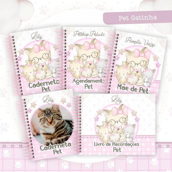 Coleção Pet Gatinha Rosa - Arquivo Digital