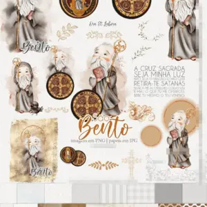 Coleção Premium São Bento Aquarelado para Personalizados