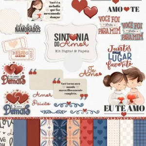 Coleção Romântica Dia dos Namorados - Arte Digital