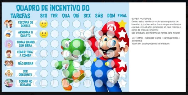 Coletiva Quadros Incentivos Infantil - Arquivo Digital