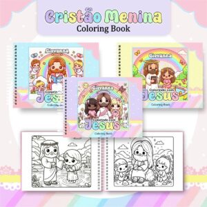 colorindo book cristao menina arquivo digital revista de colorir