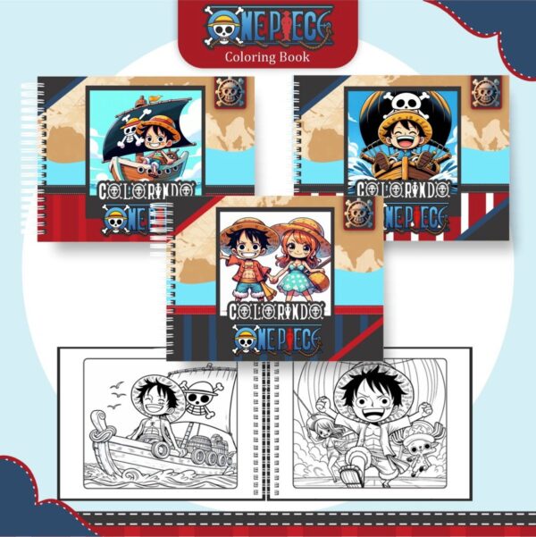 Livro de Colorir One Piece - Arquivo Digital