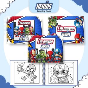 colorindo book vingadores menino arquivo digital kit colorir