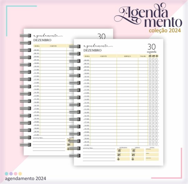 Combo Agendamentos Coleção 2024 - Arquivo Digital