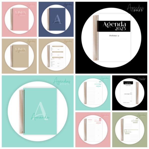 Combo Agendas 2025 Monogramas - Arquivo Digital - Imagem 4