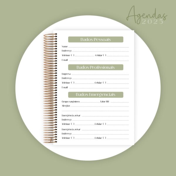 Combo Agendas 2025 Monogramas - Arquivo Digital - Imagem 2