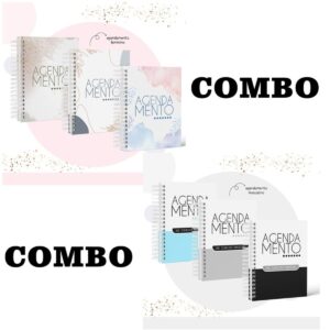 combo agendas agendamentos fem e masc arquivo digital
