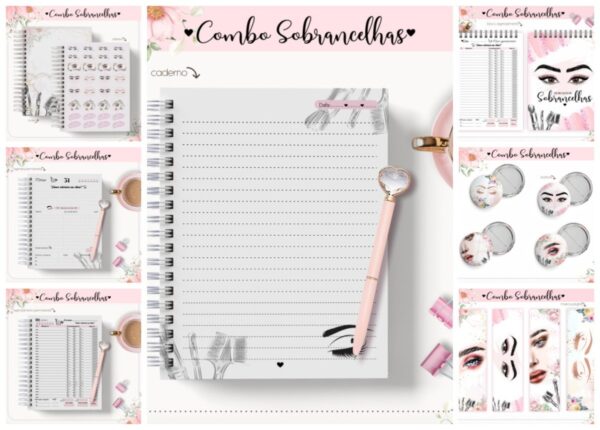 Combo Agendas Sobrancelhas - Arquivo Digital - Imagem 2