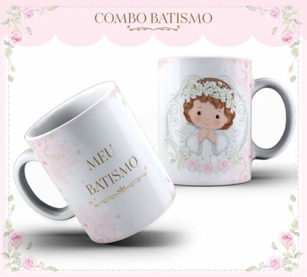 Combo Batizado Menina - Arquivo Digital