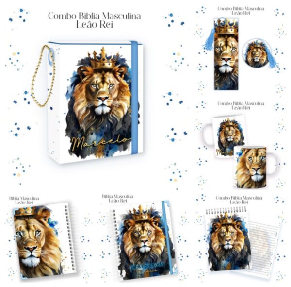 Combo Bíblia Masculina Leão - Arquivo Digital
