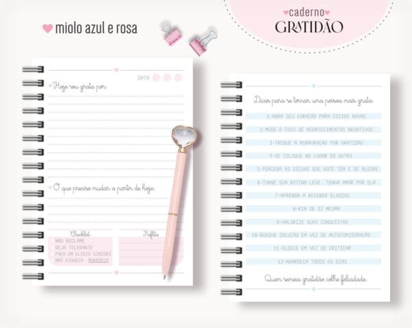 Combo Caderno da Gratidão - Arquivo Digital