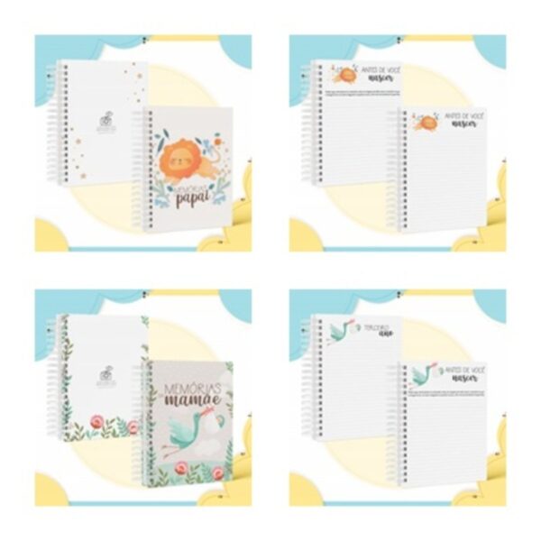 COMBO CADERNO DE MEMÓRIAS DO PAPAI E MAMÃE - ARQUIVO DIGITAL