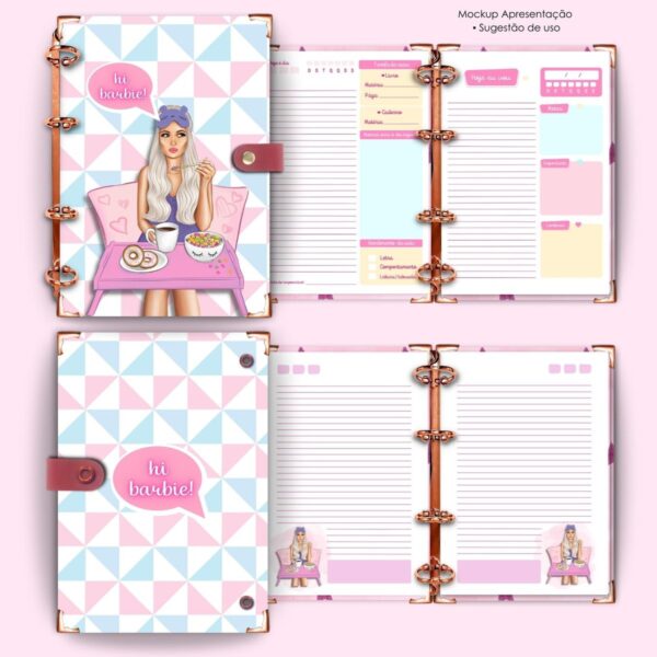 Combo Capas e Miolo Girls Canva -arquivo Digital
