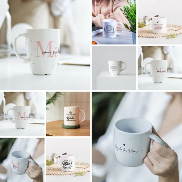 Combo Dia das Mães 2023 Artes Estampas Sublimação Caneca
