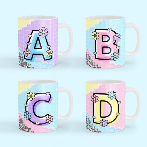 Combo Digital Alfabeto Fofinho Ilustrações Artes Fofas Png