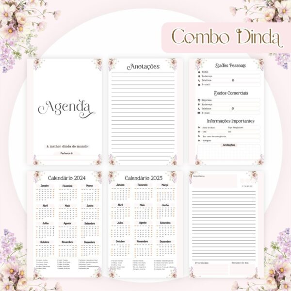 Combo Encadernação: Dinda - Arquivo Digital