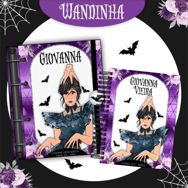 Combo Escolar Wandinha 2024 - Arquivo Digital - Imagem 3
