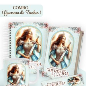 combo guerreira do senhor encadernacao capa biblia sagrada 1
